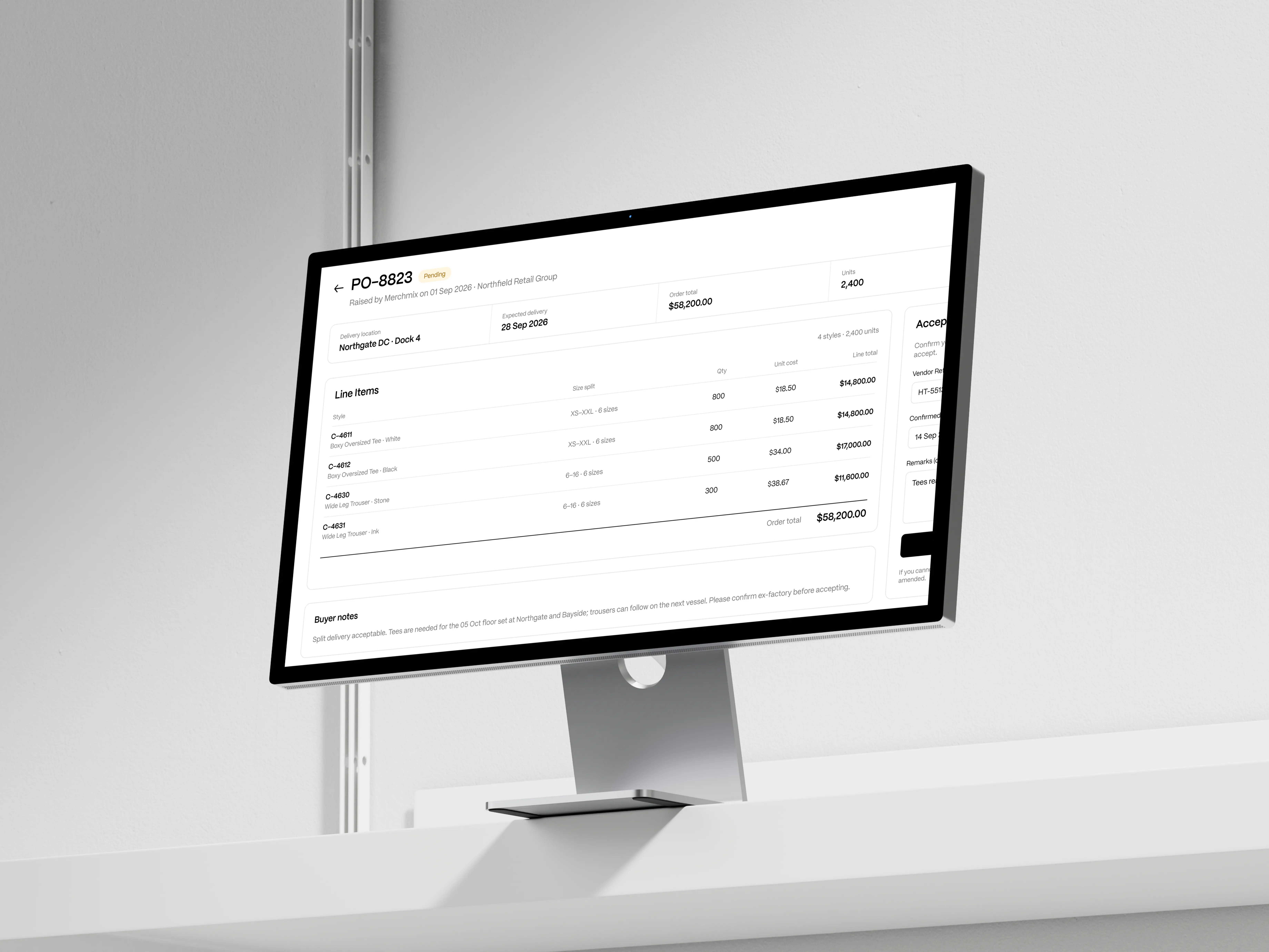 Merchmix supplier portal